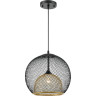 Подвесной светильник LUMION LEONELA 8052/1А SUSPENTIONI LN24 E27 1*60W 220V черный/черный, золото металл/металл 8052/1A
